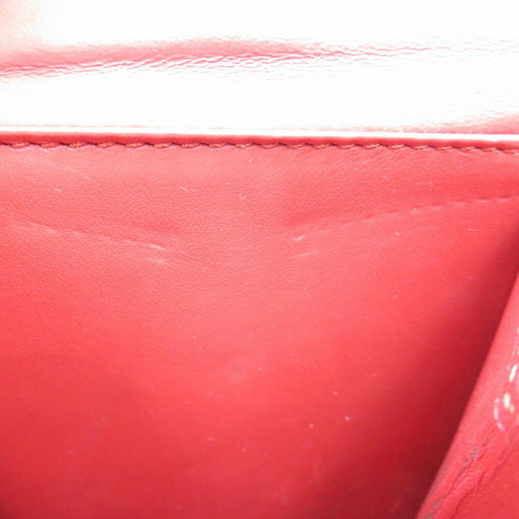 Loewe Mays Square Zip Leather Red Pink Bifold Wallet - Picture 7 of 10